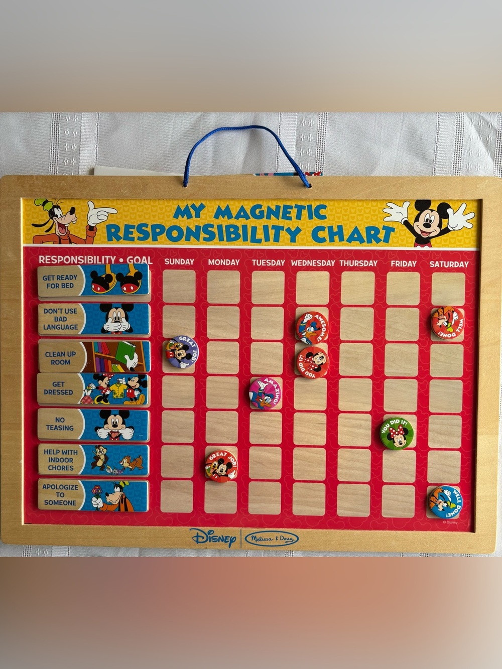Melissa and Doug Disney Magnetic Responsibility Chart